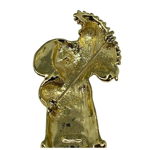 ‎Father Christmas Gold Tone Pin - Picture 2 of 2